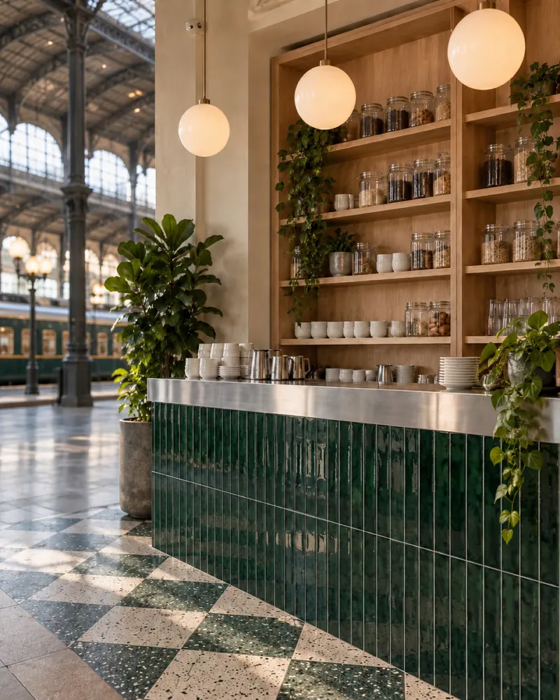 Aster & Oak café in a new scene