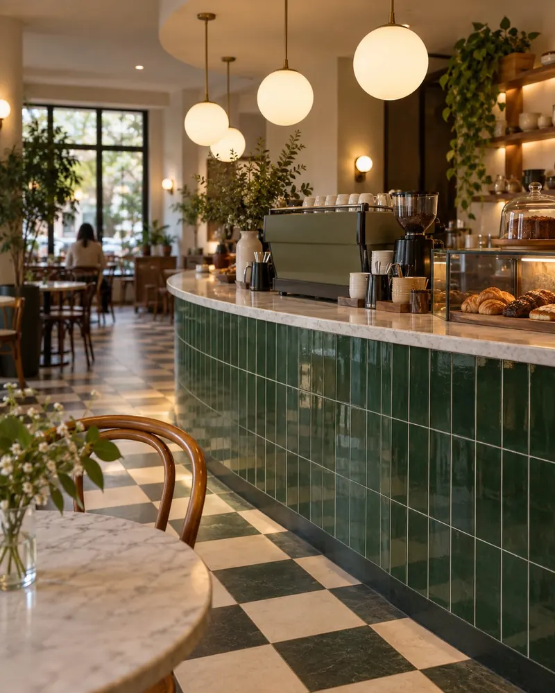 Aster & Oak café in a new scene